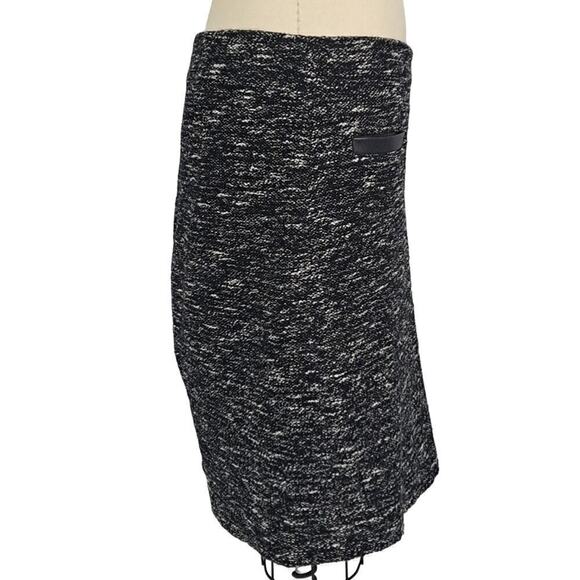 Talbots black and white pencil skirt size 12 Cotton Blend - Picture 2 of 5